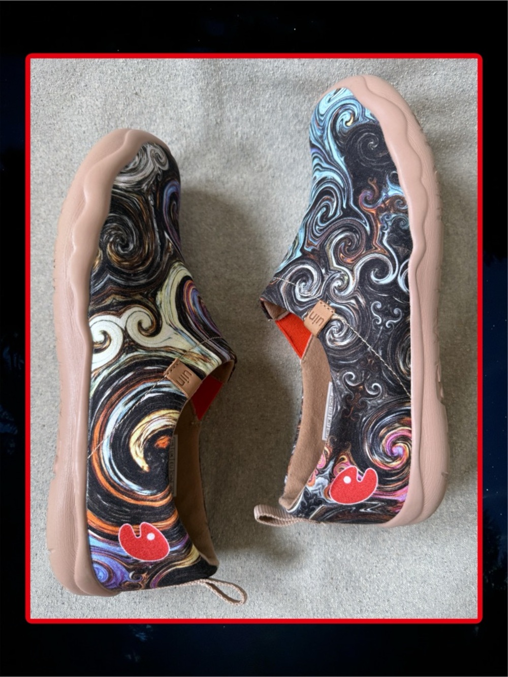 UIN Starry Night Van Gogh Toledo shoes Size 7 EXCELLENT! 🌚 - Picture 3 of 6